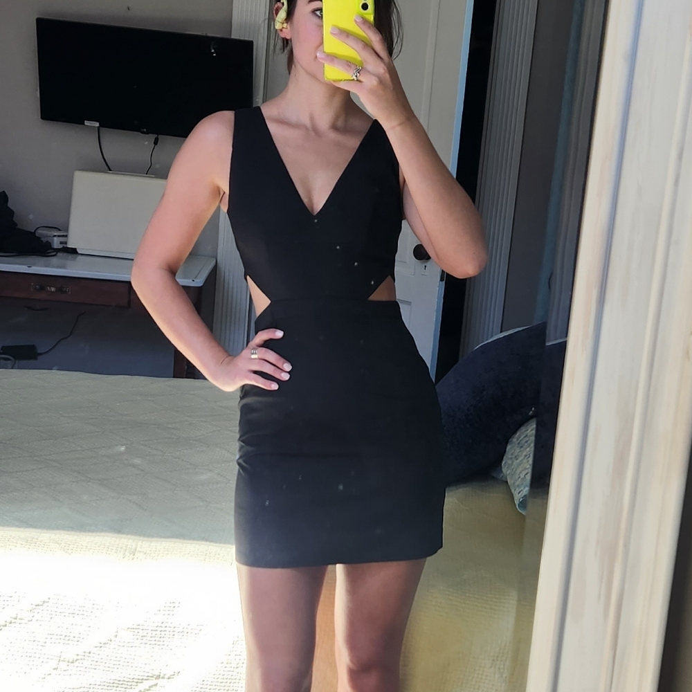 NWT NBD x the Naven Twins Black Mini Dress
